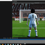 **

A frustrated gamer intensely playing FC Online on their PC, with a visible glitch on the screen: a player model is missing textures, appearing as a ghostly figure on the field. The gamer is reaching for the "Print Screen" button, ready to report the bug. Focus on the emotion of frustration mixed with determination.

**